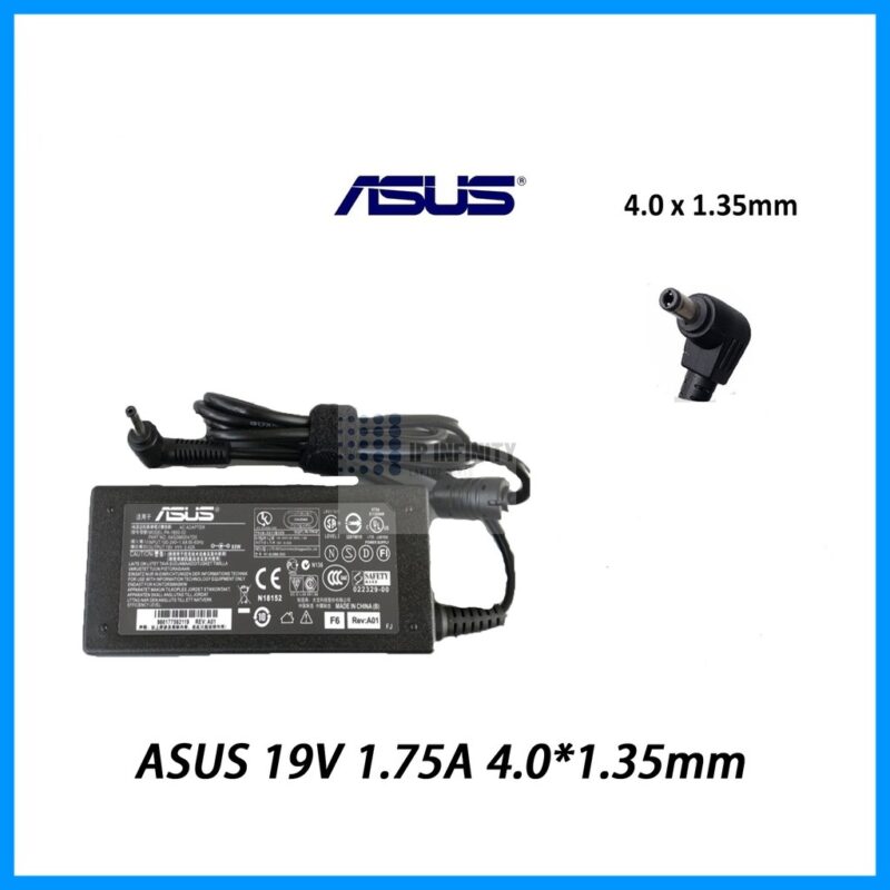 Asus 33W 19V 1.75A small round pin laptop Adapter/Charger