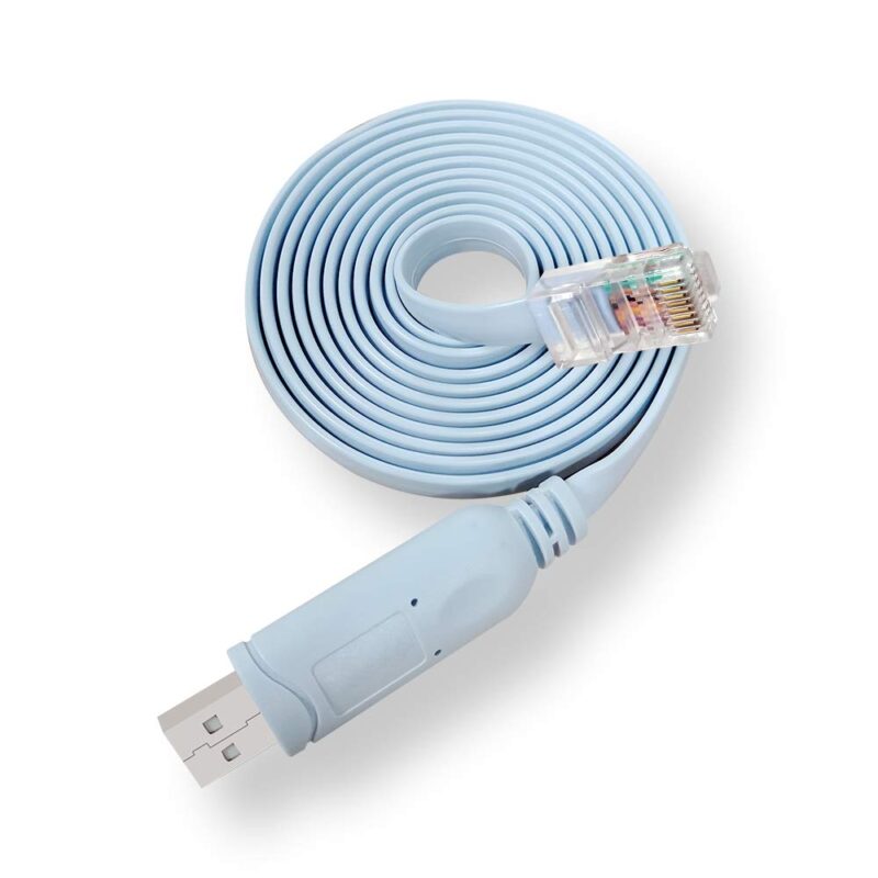 USB Console Cable,USB to RJ45 Console Cable for Cisco Routers/AP Router/Switch Windows, Mac, Linux(1.8m, Blue)