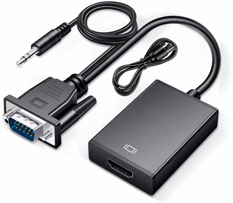 VGA to HDMI Video Converter with Audio Cable