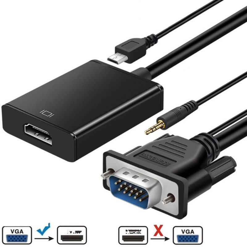 VGA to HDMI Video Converter with Audio Cable - Image 2