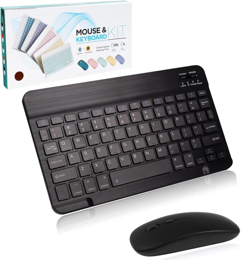 Bluetooth Rechargeable Wireless Mouse & Backlit Keyboard Kit / Combo